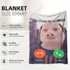 Custom 230Gsm John Pork Call Funny Design High-Definition Print Blanket, Perfect For Living Room, Office, Sofa, Dorm, Travel Bla