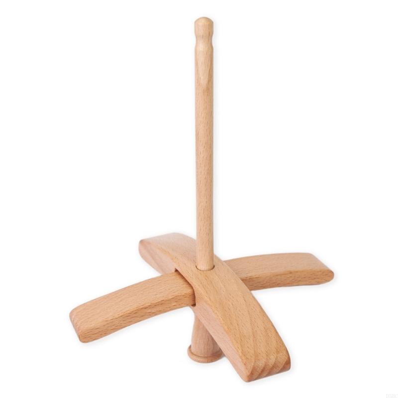 Wooden Turkish Spindle Crosses-Shaped Drop Spindle Crocheting Spinner Tool