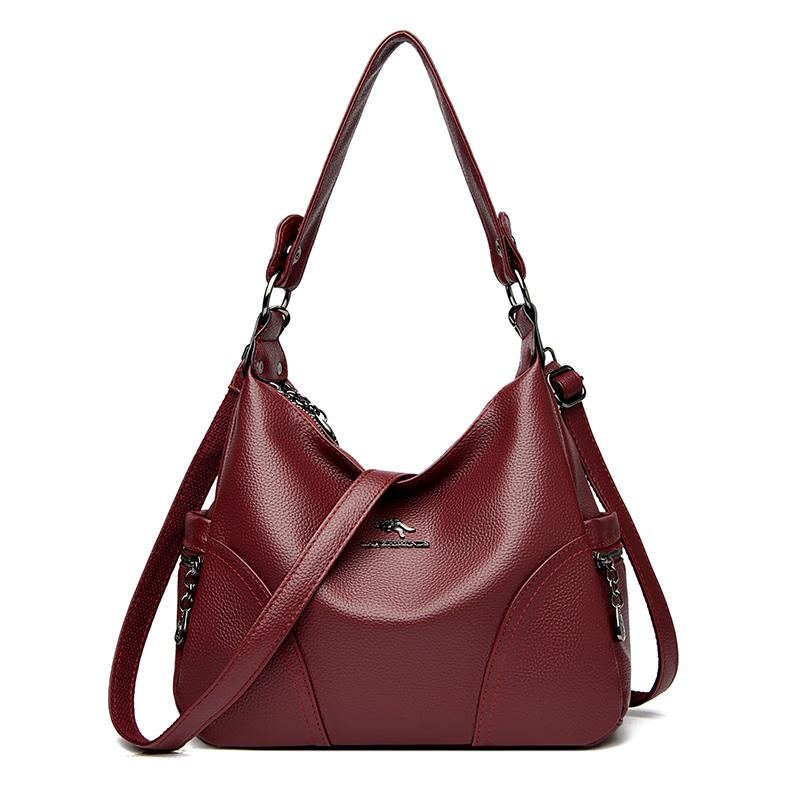 Women's Genuine Soft PU Leather Shoulder Bag Crossbody Large Capacity Women's Bags