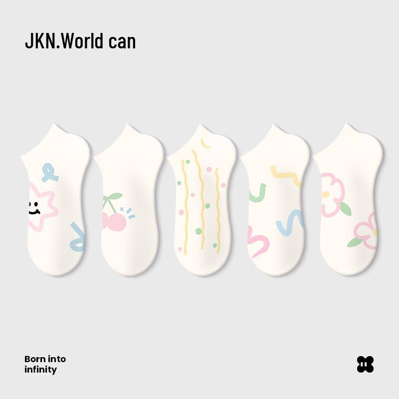 JKN Women s Cartoon No-Show Socks EU 35-40