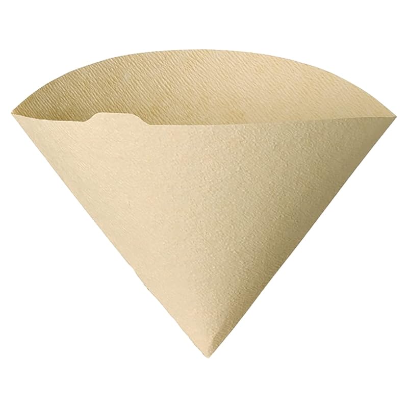 HARIO V60 Paper Filters 02 W Brown, for 1-4 cups, 100 filters per pack, Made in Japan (VCF-02-100M)