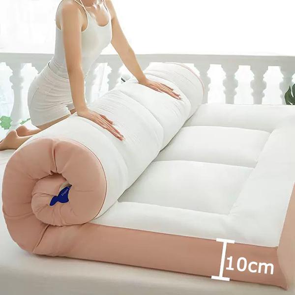 WTEMPO Color Matching Mattress Soft Pad Mattress Household Soft Plush Mattress Non-deformable Bedding Student Dormitory Rental House Floor Thick Mat