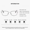 High-end Blue Light Blocking Reading Glasses for Women HD Full Metal Frames Retro Anti Radiation Fatigue Prevention Eyeglasses
