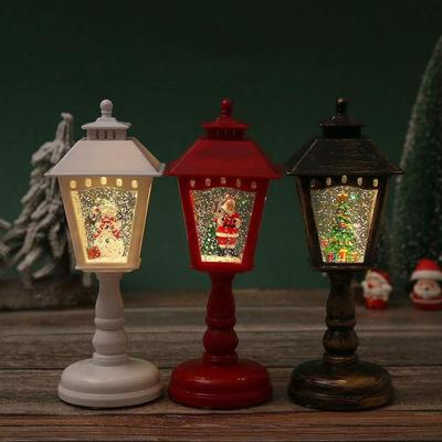 Weihnachtsdekorationen Windlampen Musik Beleuchtetes Nachtlicht Weihnachtsmann Kreative Ornamente Tischlampen Weihnachtsdekoration für Zuhause