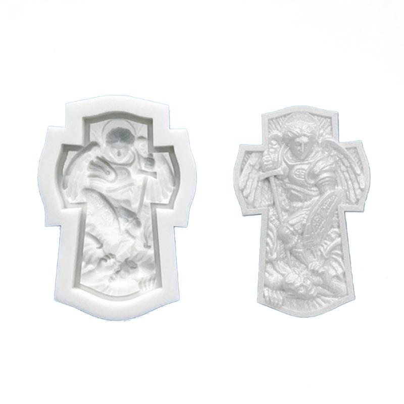 Efficient Food Grade Silicones Cake Decors Molds With Angel Relief Design For Baking Soap Candle Making