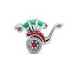 New copper Father Christmas Bell Snowman Pendant Trinket Bead Compatible With Authentic Charm Bead Charms Bracelets Jewerly in