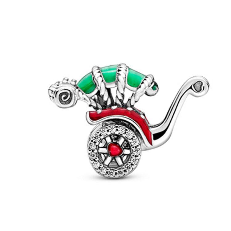 New copper Father Christmas Bell Snowman Pendant Trinket Bead Compatible With Authentic Charm Bead Charms Bracelets Jewerly in