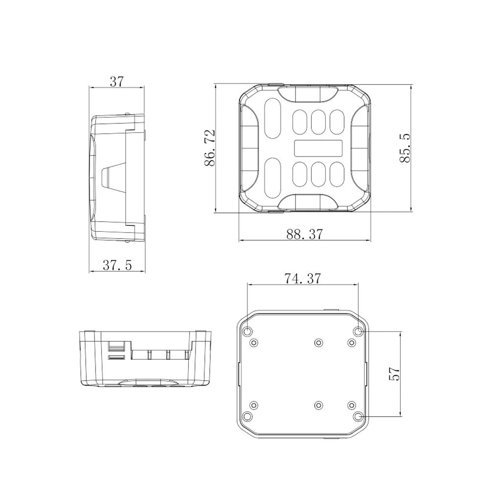 6/12 Way Blade Fuse 12-24V Car Boat Fuse Box Holder with Plastic Cover for Power Panel Board Camper RV Accessories