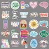 50 Mental Health Doodles Personalized Prevention of Depression English Slogan Decorative Mobile Phone Case Suitcase Stickers