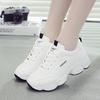 Sneakers Women's Shoes Spring and Autumn White Shoes Leather Thick Bottom Board Shoes Hundreds of Casual Pops Gump Shoes