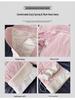 Women's Pink Fleece Cotton Wide-Leg Pants - Winter 2025 Casual Warm Plus Velvet Design