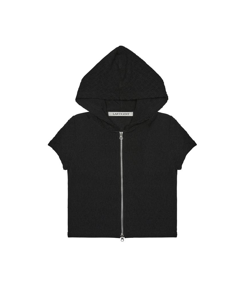 Lartigent L3 Lace Hood Zip-Up(Black)