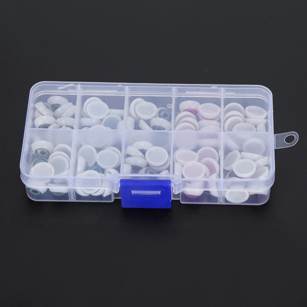 100pcs Plastic Plastic Eyes Half Round Half Round Eyes Colorful Eyes  Bear Stuffed Animals