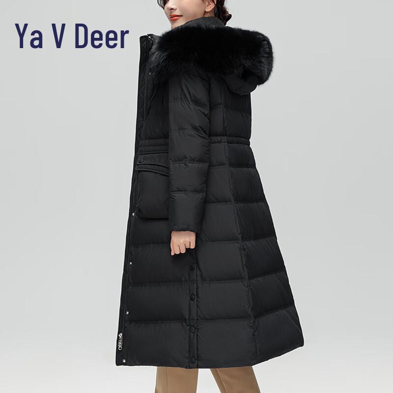 Dámská zimní péřová bunda Yalu ES s liščím kožichem YYXFF9252
