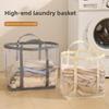 Dirty Clothes Basket, Breathable Mesh for Bathroom, Portable Dirty Clothes Storage, Dirty Clothes Basket, Foldable Sundries Storage Basket