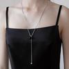 Gem Point Y-Line Long Necklace NZ2492