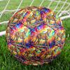 1pc Rainbow Cheetah Theme Soccer Ball Football, Size 5, Lightweight PVC, Outdoor Training Soccer Ball,Sports Gift t614100
