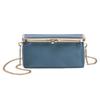 New European and American fashion chain bag women's shoulder messenger bag leather multi-functional gold storage bag large capacity
