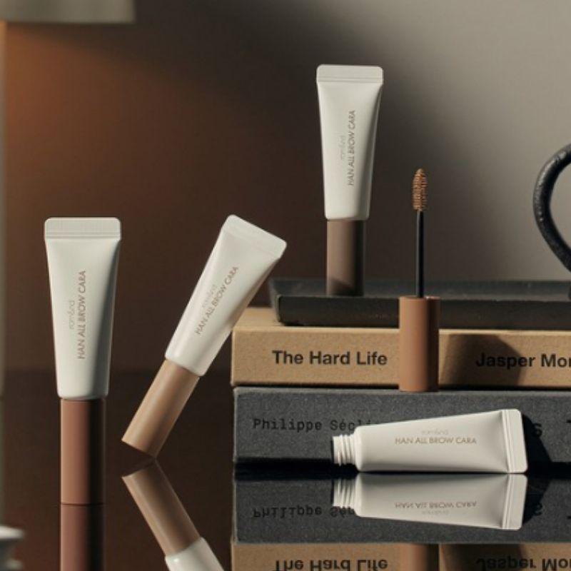rom&nd Han All Brow Cara 9g Long-Lasting Eyebrow Mascara for Natural Brow Styling & Color Fixing
