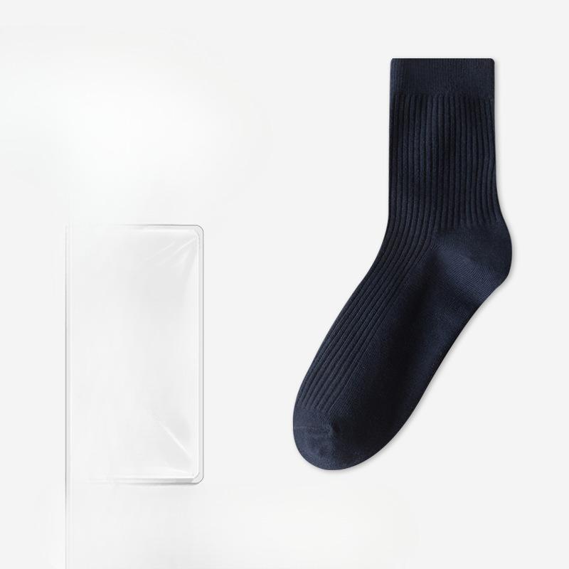 Men's Spring and Autumn New Anti-odor Sweat Absorption Anti Pilling Tube Cotton Socks