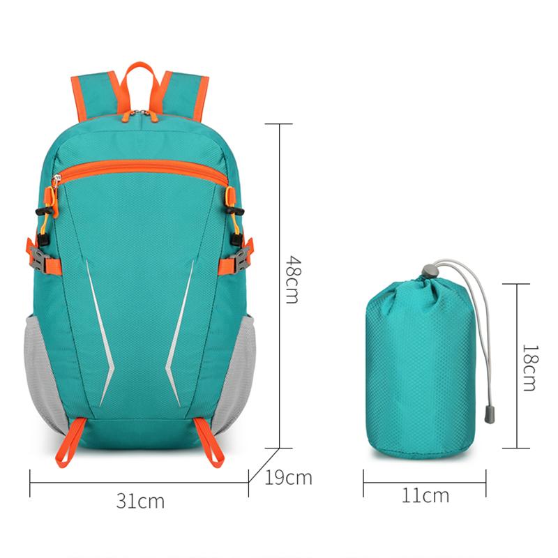 Outdoor Sports backpack,Ultra-light Large Capacity Folding Backpack,suitable for Hiking,cycling,traveling,can Fix Trekking Poles