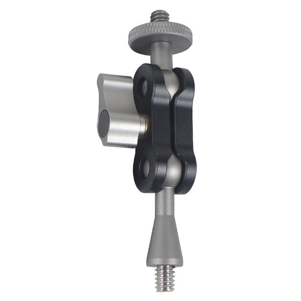 Flexible Articulating Magic Arm with Dual Ball Heads for Camera Monitor and LED Light CNC Machined Aluminum Alloy with 1/4 Inch Screws
