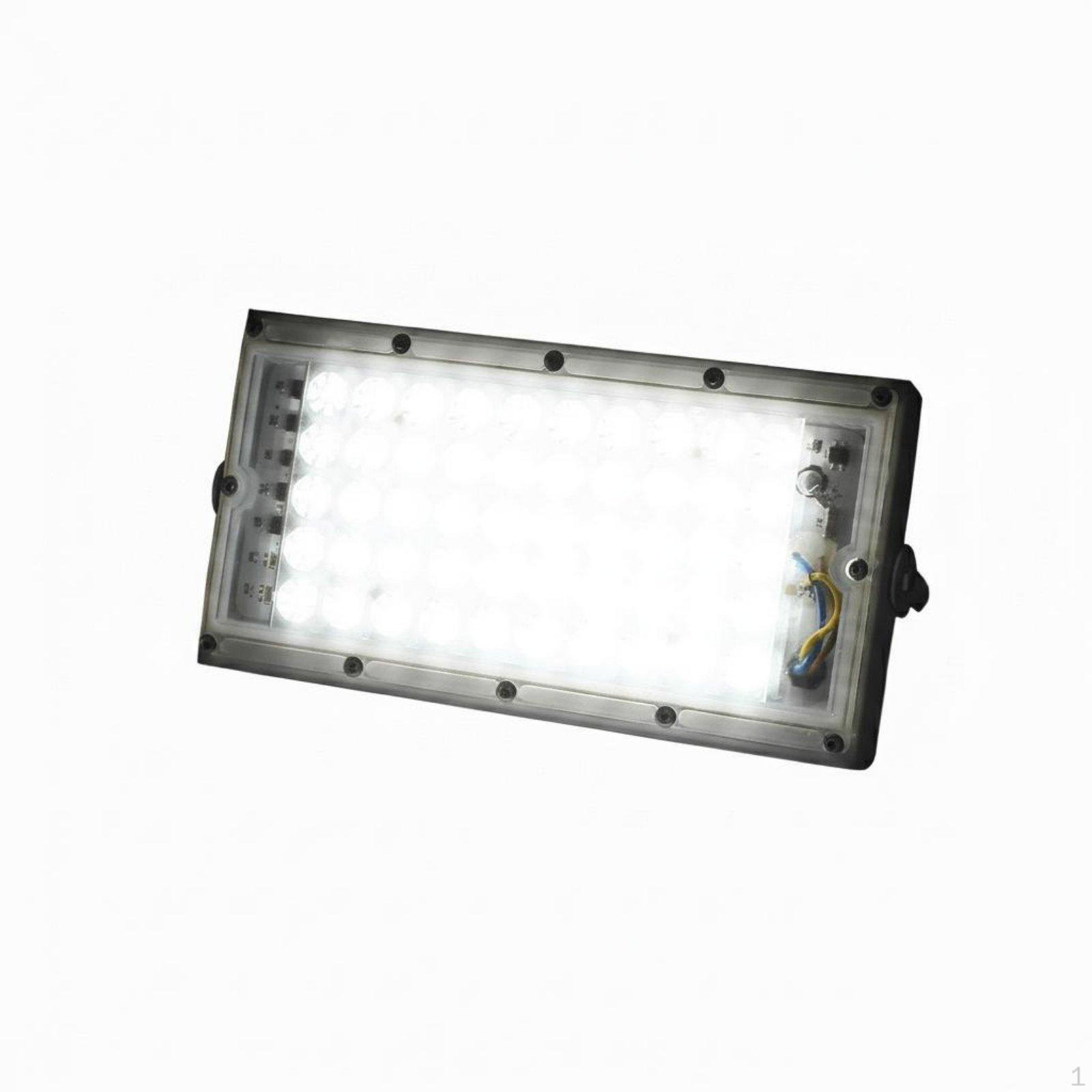 LED Flood Light Waterproof DC Low Electric Potential Lamp Water Resistant 12V Portable Work Cool White 12V Convex 50W