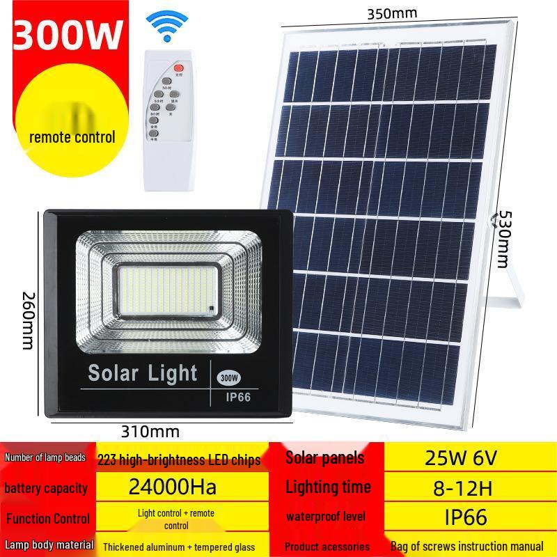 UOSU 100W Outdoor Waterproof Solar Floodlight
