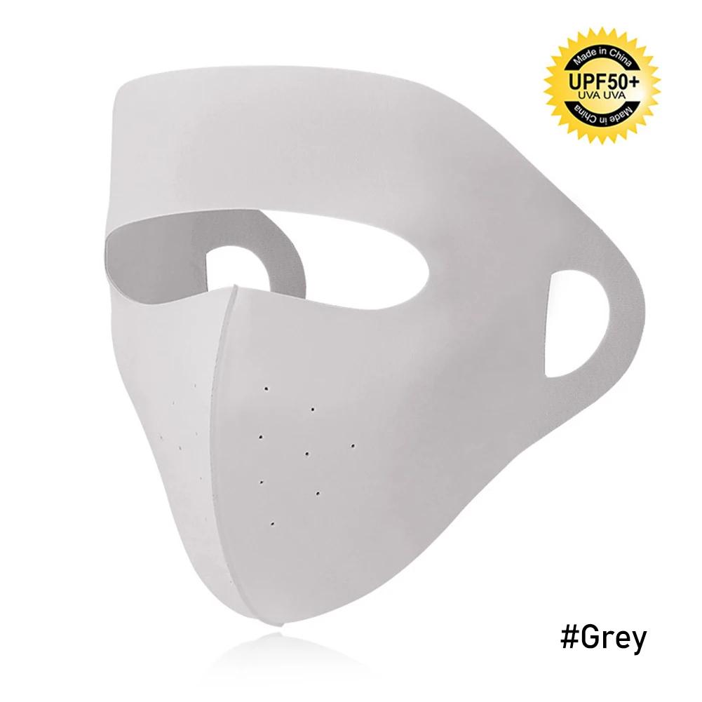 Thin Cooling Face Mask Women Breathable Sun UV Protection Cycling Full Face Mask Summer Ice Silk Outdoor Beach Sun Shield