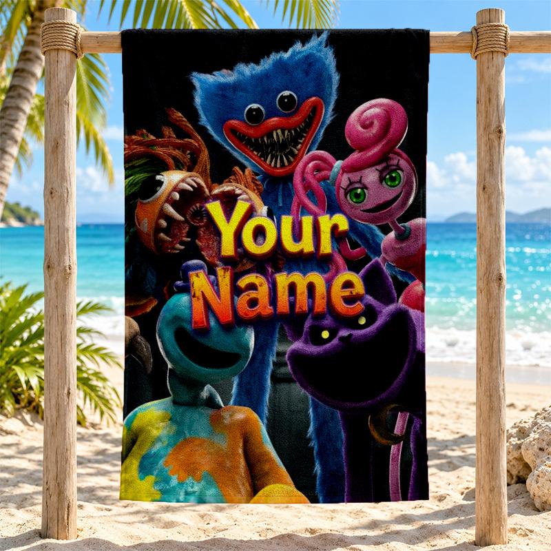 Poppy Playtime Custom Name Beach towels also serve as bath towels summer essential a musthave for the outdoors the beach and the pool holiday gift