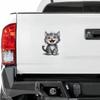Quirky Laughing Kitten Glass Electric Car Beautification Decoration Stickers