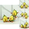 Charming Four-inch Avocado Stuffed Toy Keychain Ideal For Kids Backpack Accessories