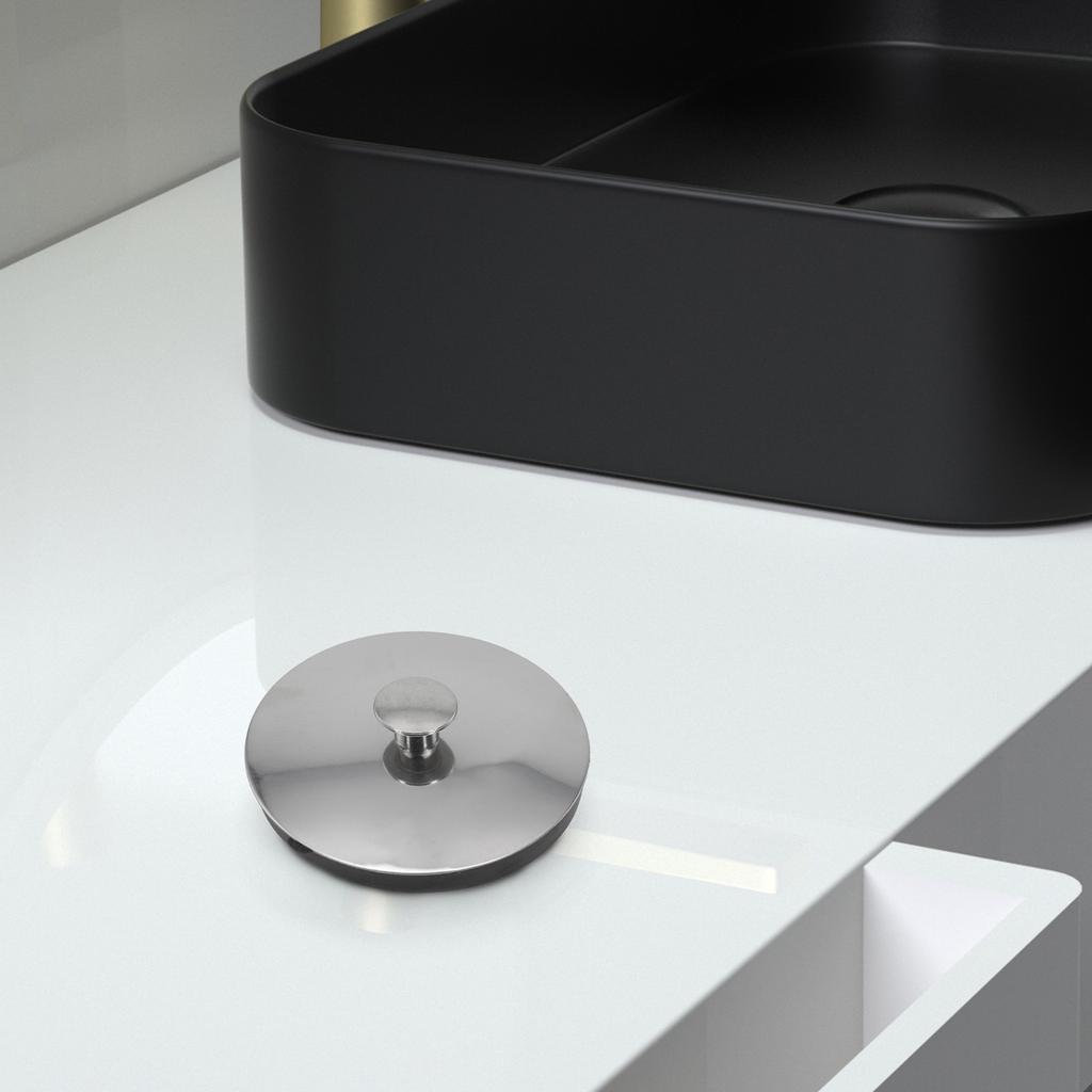 1PCS Sink Plug Bathtub Drain Stopper Rubber Bathroom Washbasin Stainless Steel Sink Plug Drain Plug Bathroom Tools Pisa Lid