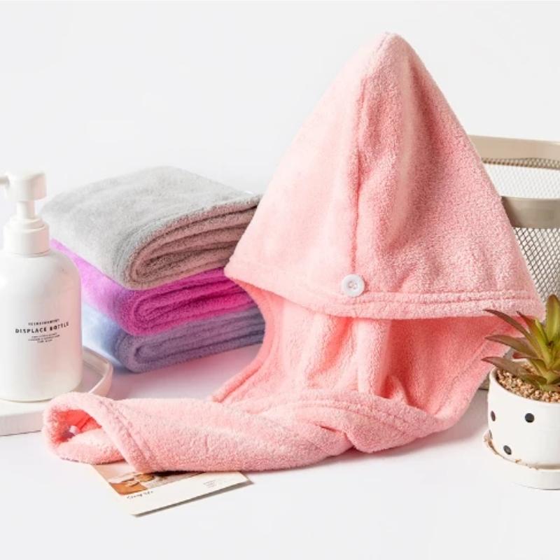 2026 New Adult Bathroom Absorbent Quick-Drying Bath Thicker Shower Long Curly Hair Cap Microfiber Wisp Dry Head Hair Towel