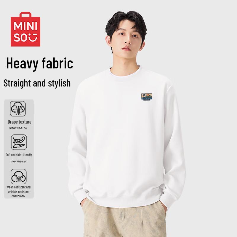 

MINISO Men s Casual Graphic Sweatshirt M