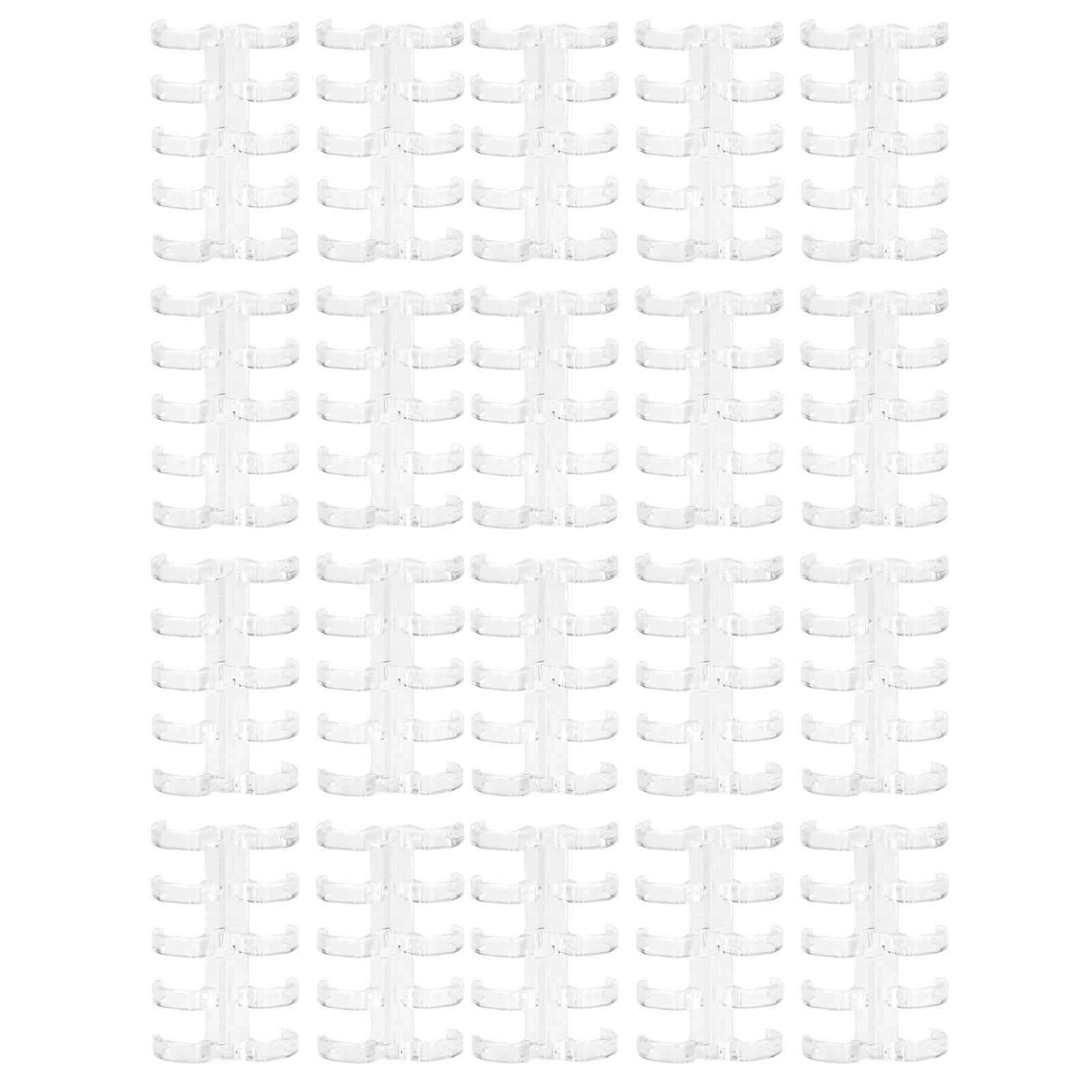 Кольца для переплета вмещают 60 листов бумаги, толщина переплета 11 мм, свободное письмо, простота использования, канцелярские принадлежности Transparent White