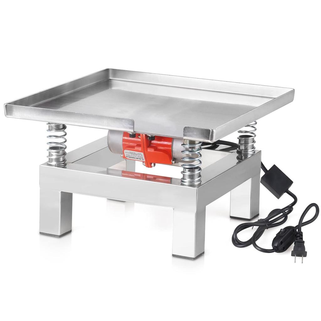 JTVTW Small Vibrator Concrete Vibration Table Vibration Test Table Stainless Steel 3600rpm 110V