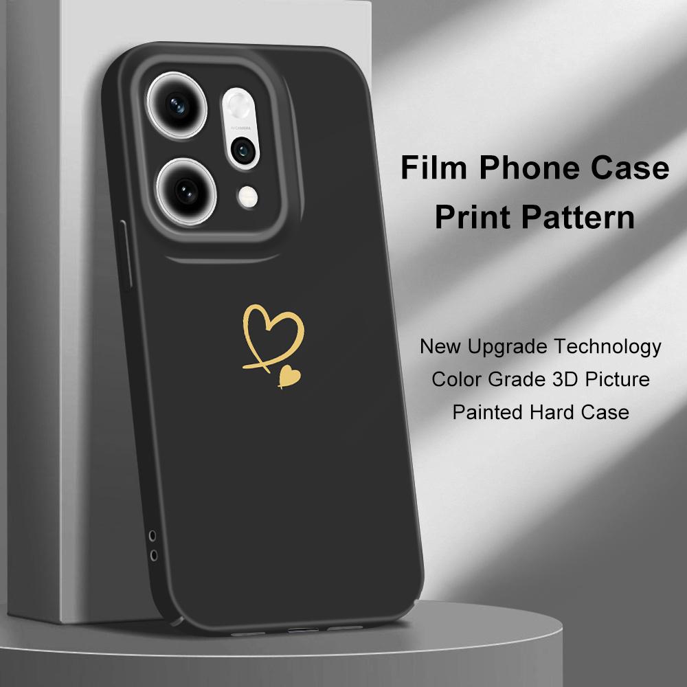 Simple Love Phone Case For OPPO Reno 14 14F 13 13F 12 12F 11 11F 10 8 8Z 8T 7 7Z Pro 4G 5G Film Hard Cover