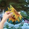 Hummingbird Flower Pattern Window Glass Sticker Anti-collision Decorative Film  Home&Office