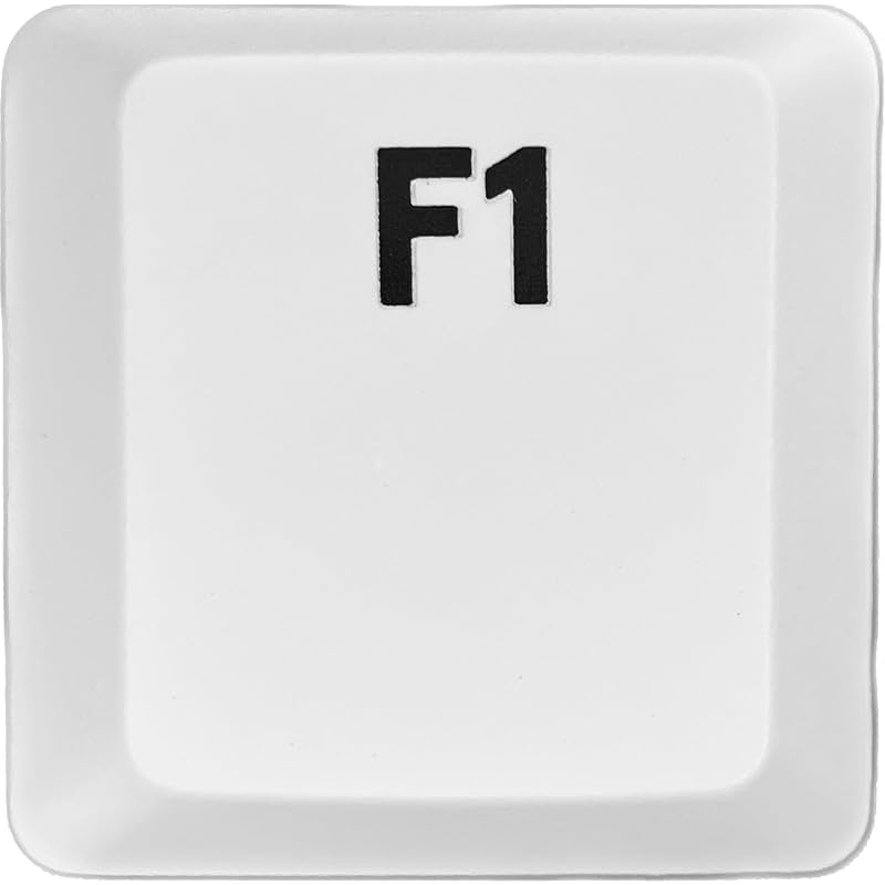 

logitech G913/G913TKL/G915 replacement keycaps [Sold as 1 piece] (Light-emitting compatible) [BERGBUCH] (F1, White)