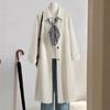 Sibaoshe Women's Mid-Length Lapel Trench Coat