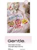 Super Soft Cotton Chenille Bear Embroidery Bedding Set - 4-Piece Simple Cartoon Duvet & Sheet