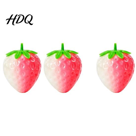 Stress Relief Gadget 1/2Pcs Strawberry Squeeze Toy Color Changing Ball Sensory Decompression