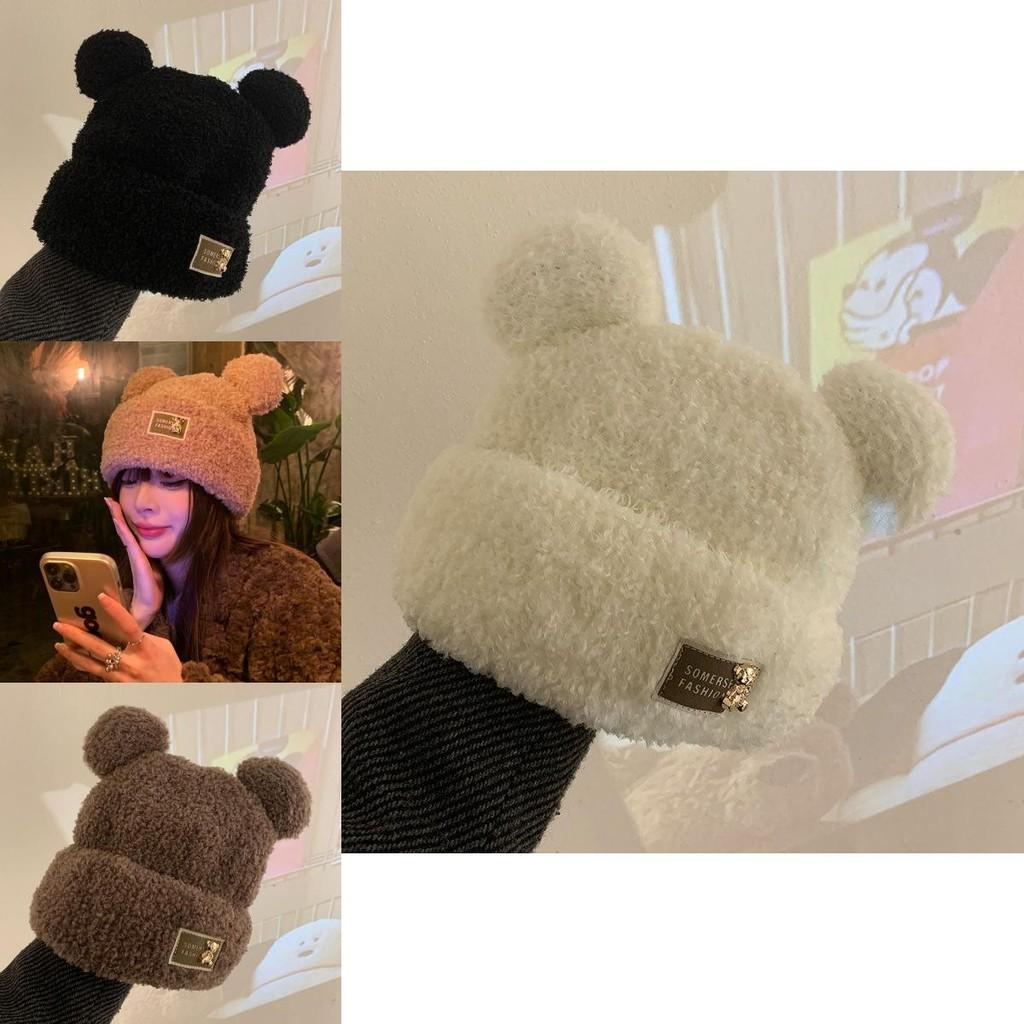 Cute Ear Warmer Plush Hat For Women Soft And Cozy Winter Cotton Beanie