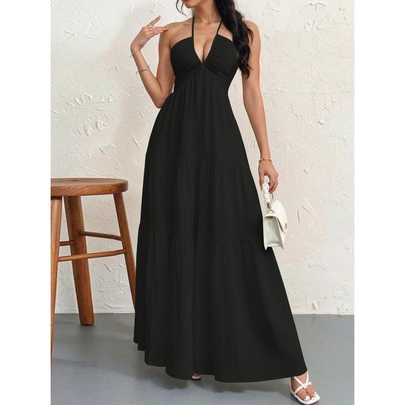 Eaby summer new hot-selling women's neck dress
