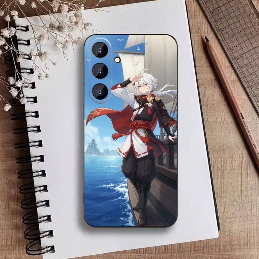 Genshin K-Kaedehara Kazuha Phone Case For Samsung Galaxy A73,A72,A71,A70,A52,A51 Others Soft Black Cover