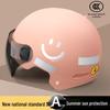 3C Certified Women's Electric Scooter Helmet, Breathable, Sun-Protection, All-Season Half Helmet for Motorcycle Riding.