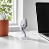 Moderne skrivebordstilbehør 3D-printet Mascara-formet Figurin, Kreativ Menneskeansigt Kunstpynt med Kunstig Sten Kunstnerisk Skrivebordsstatue Tekstur,
