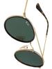 Lunettes de soleil - Ray-Ban - RB3647N-001 - Monture dorée - Verres verts - Style chic