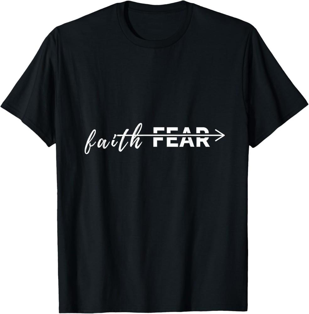 Faith Through Fear Christian Fitness Apparel T-Shirt M